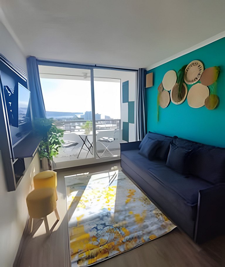 Bahía a tus pies, moderno depto 2 habitaciones