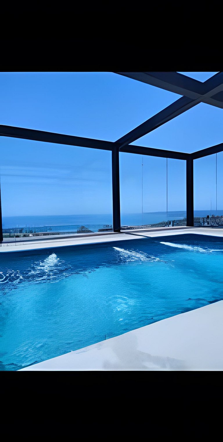 Terraza con vista mar y montaña