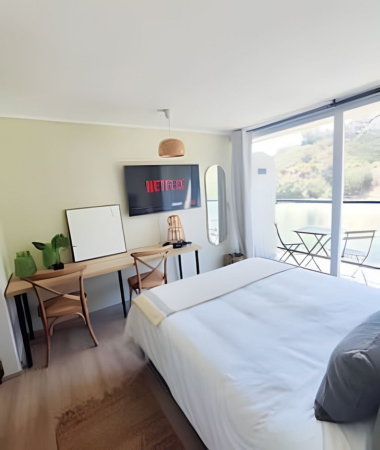 124,Estudio amplio con vista