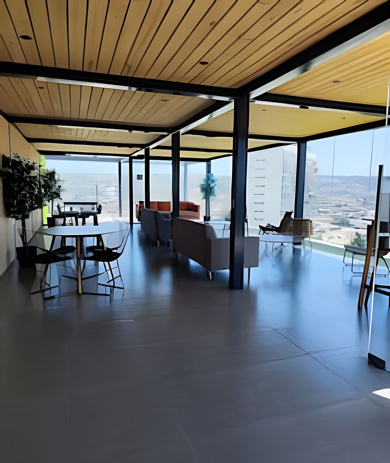 124,Estudio amplio con vista