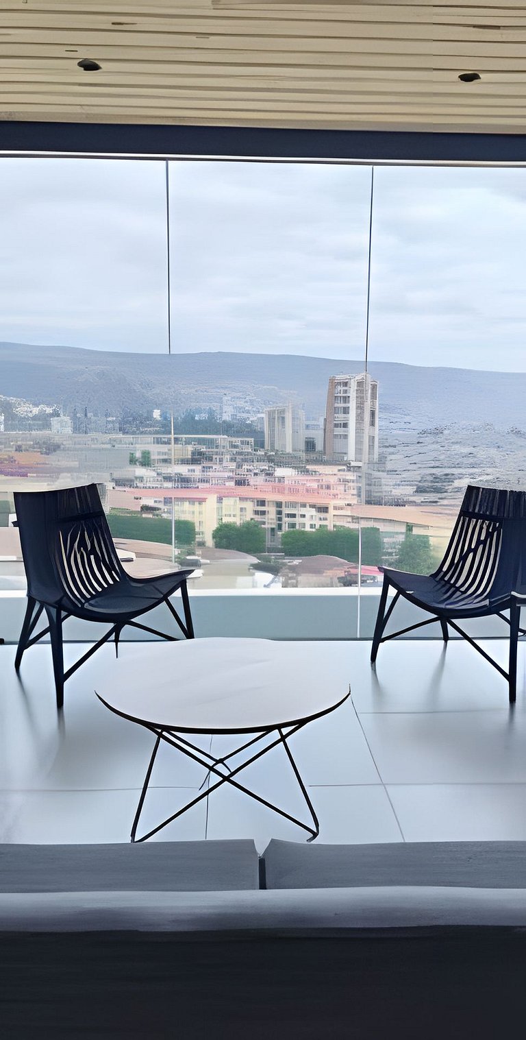 402, Estudio moderno con azotea y vista al mar