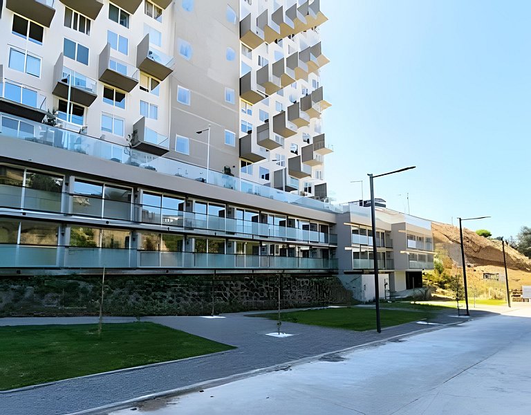 402, Estudio moderno con azotea y vista al mar