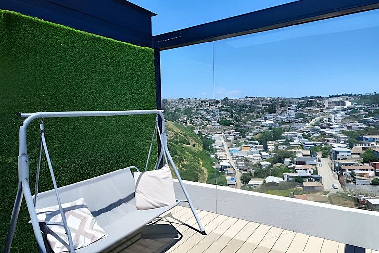 2007 ,Depto NUEVO! con terraza y vista al mar