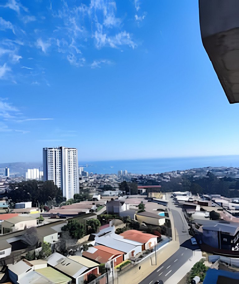 2007 ,Depto NUEVO! con terraza y vista al mar