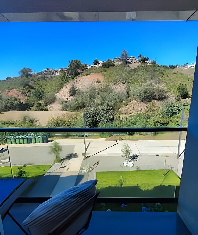 123,Estudio XL con Terraza y Vista